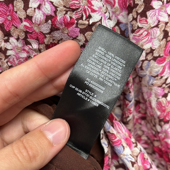 Final Price! Aritzia Tinsley Puff Sleeve Floral Mini Dress Sunday Best - Picture 7 of 8